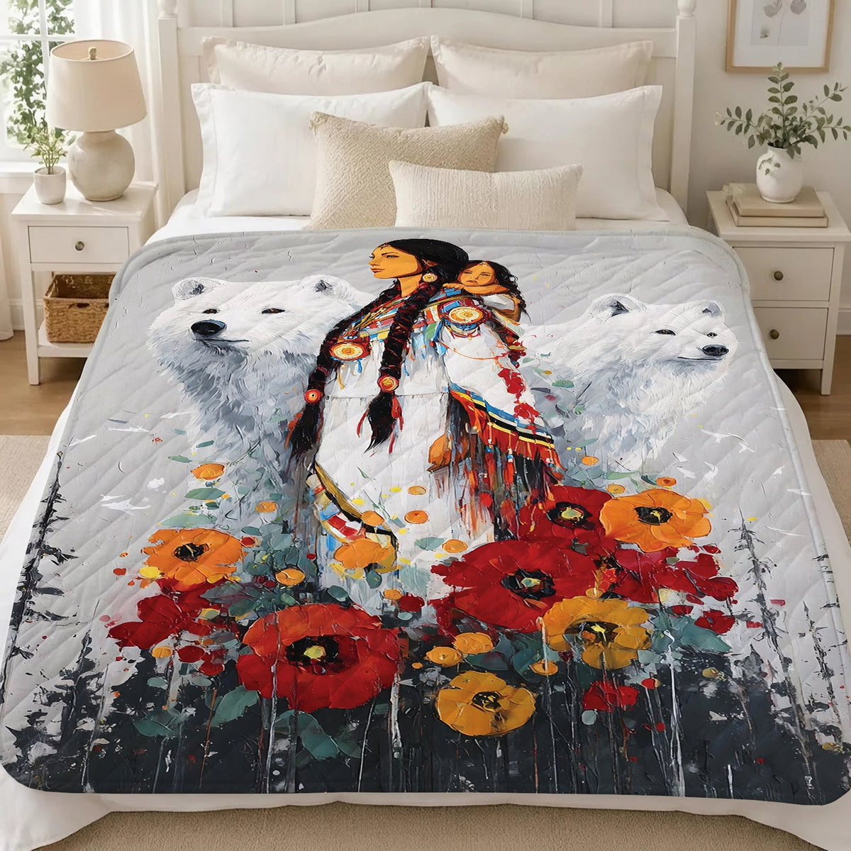 Mother Bear Spirit Personalized Premium Blanket