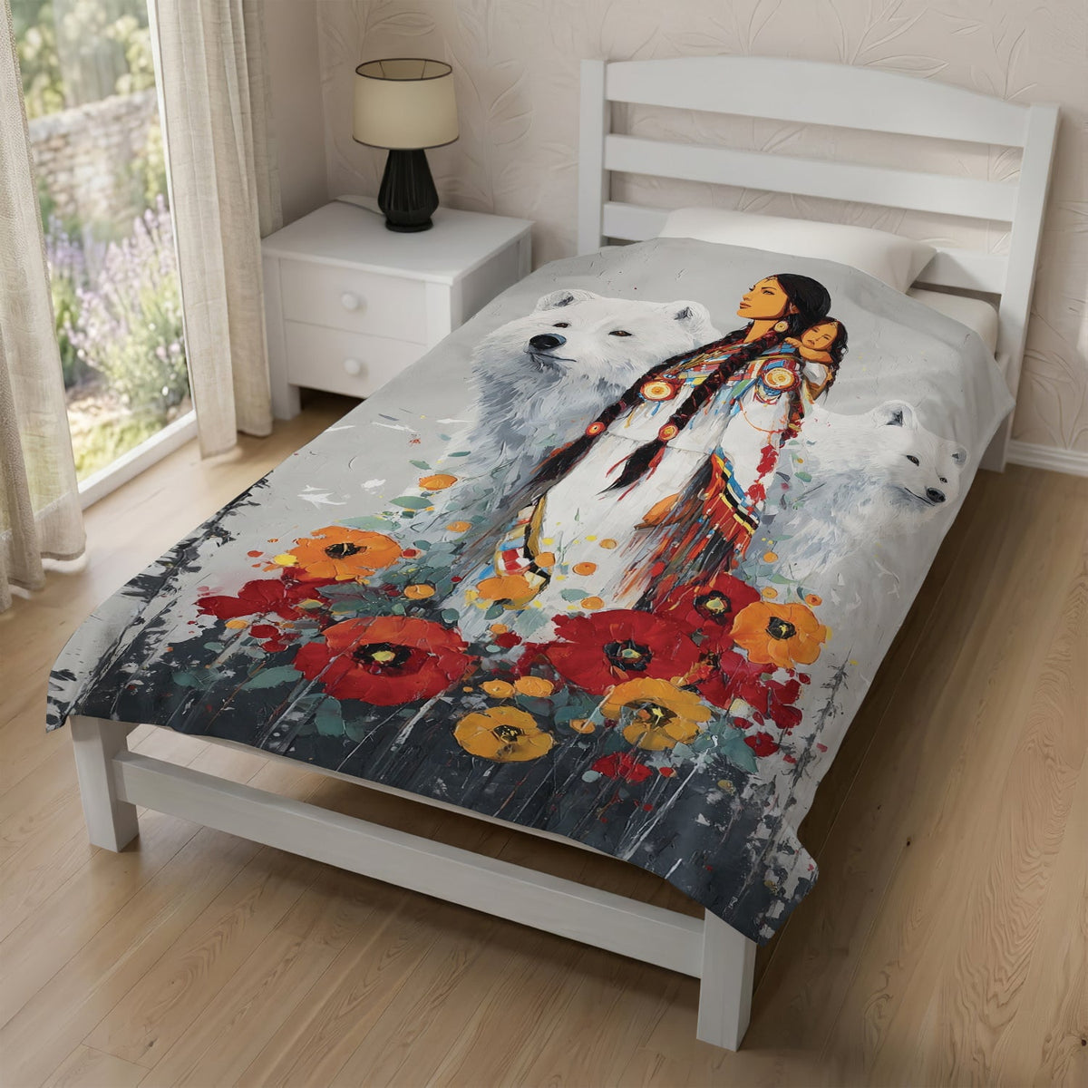 Mother Bear Spirit Personalized Premium Blanket