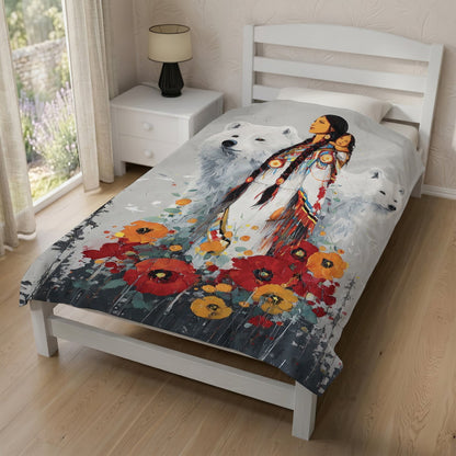 Mother Bear Spirit Personalized Premium Blanket