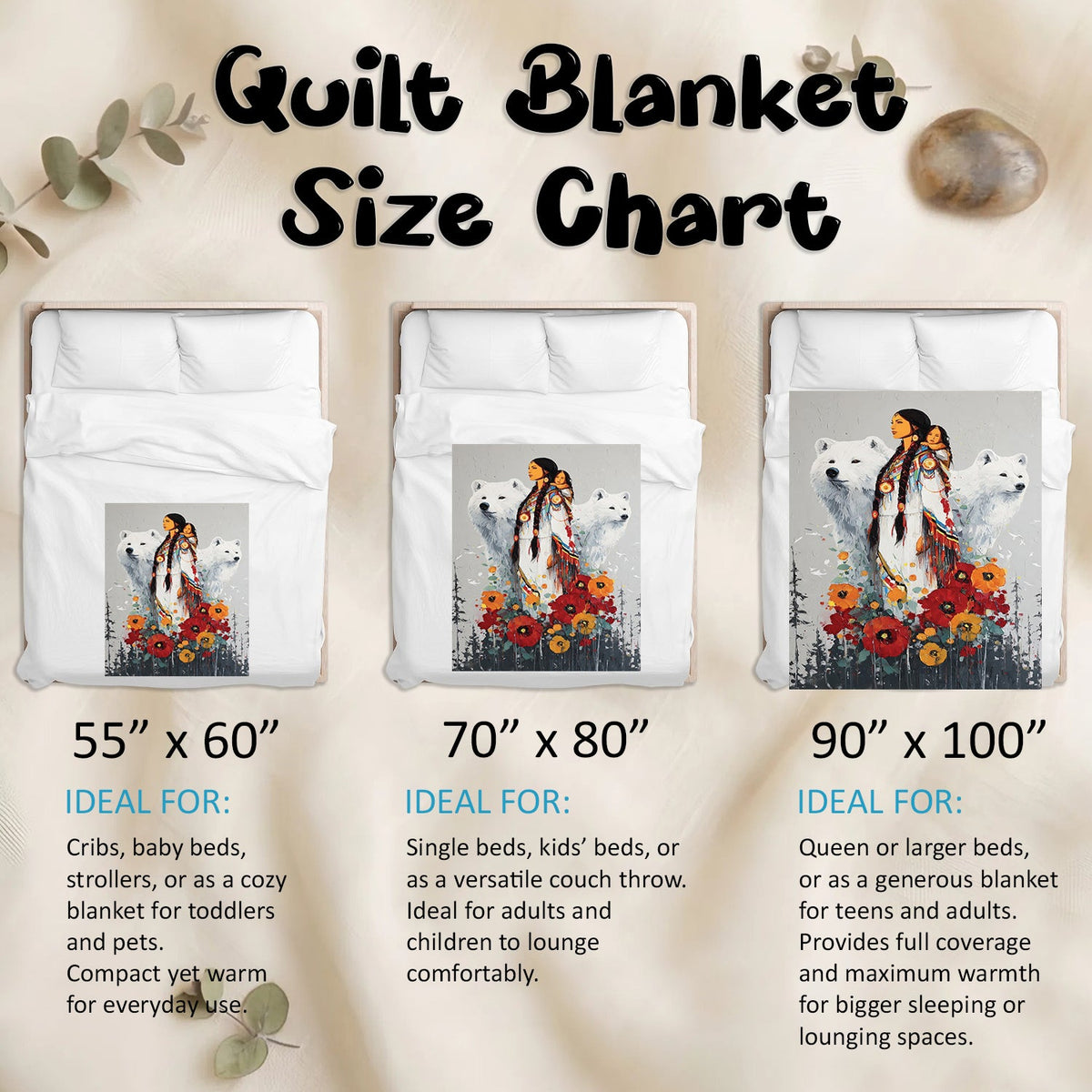 Mother Bear Spirit Personalized Premium Blanket