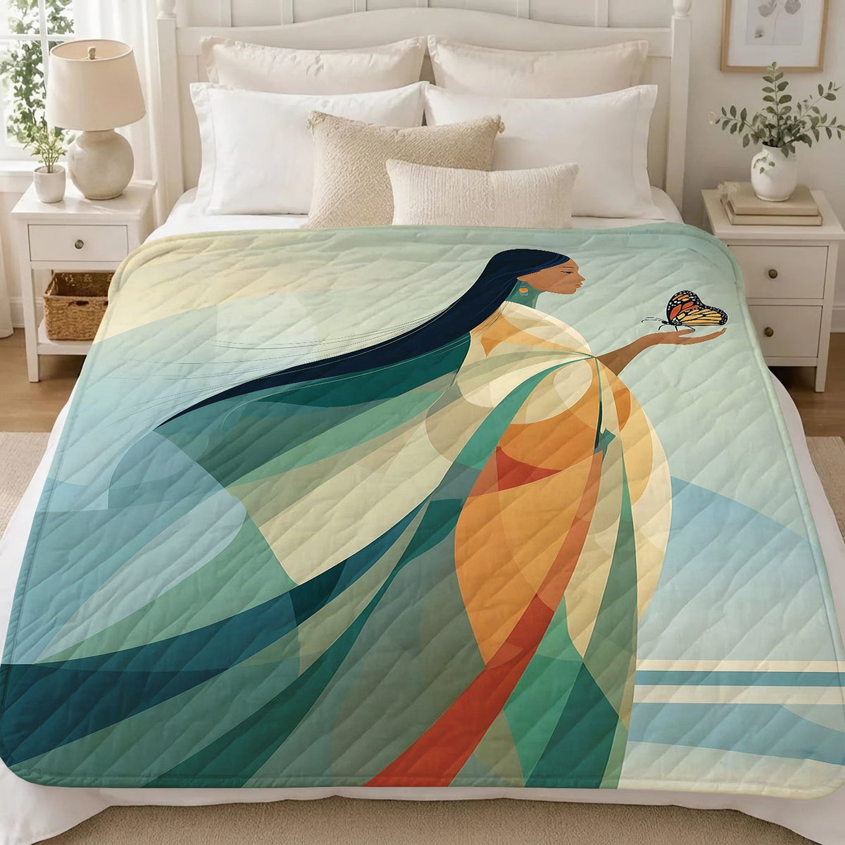 Butterfly Woman Spirit Personalized Premium Blanket