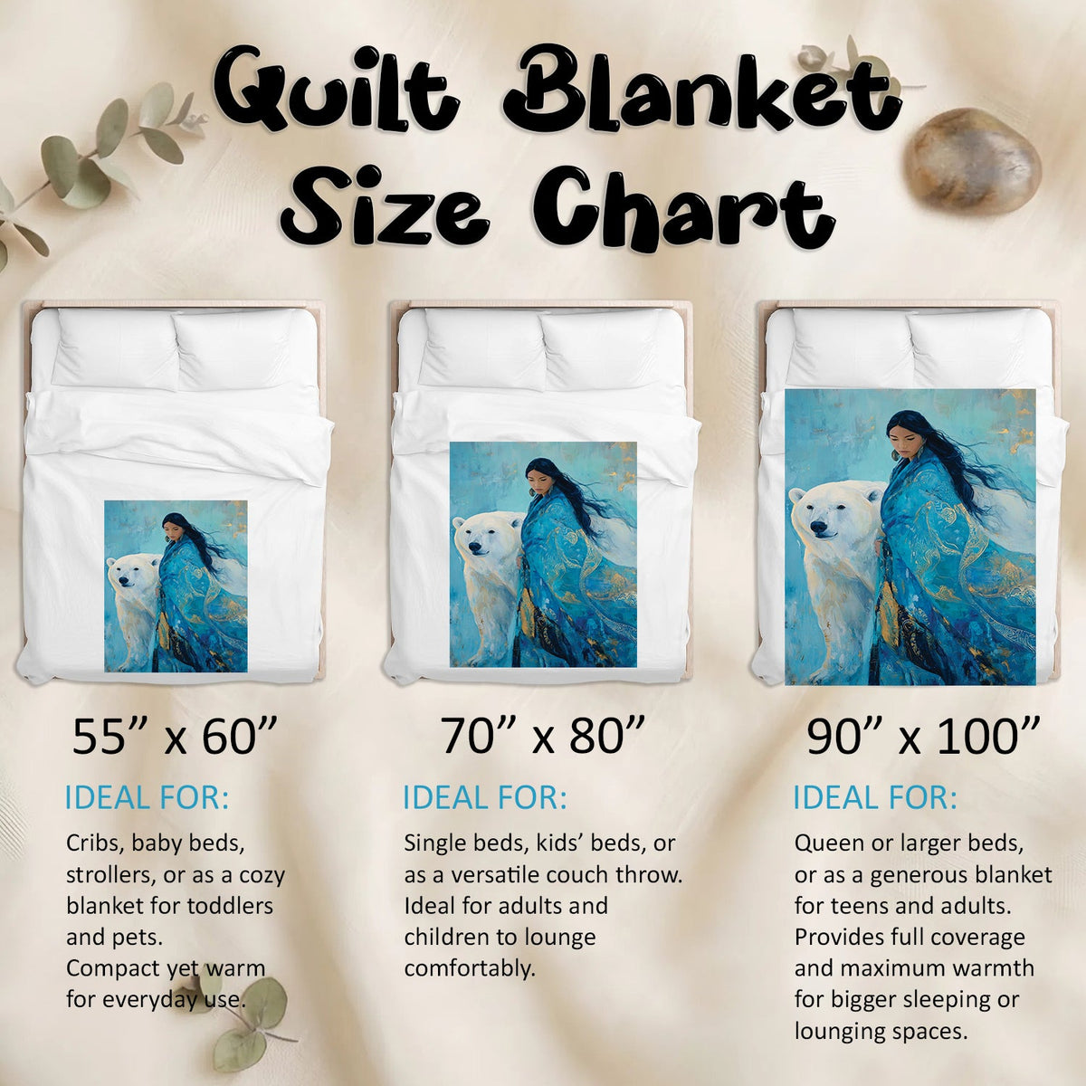 Sacred Bear Woman Personalized Premium Blanket