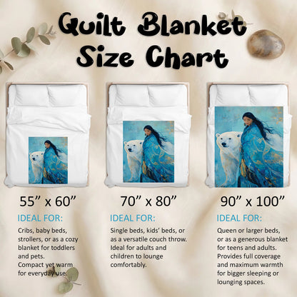 Sacred Bear Woman Personalized Premium Blanket