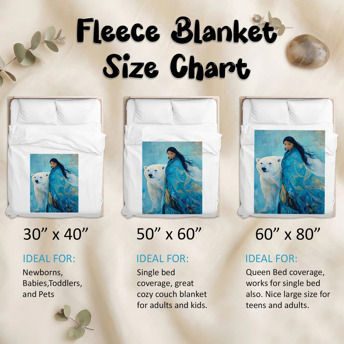 Sacred Bear Woman Personalized Premium Blanket