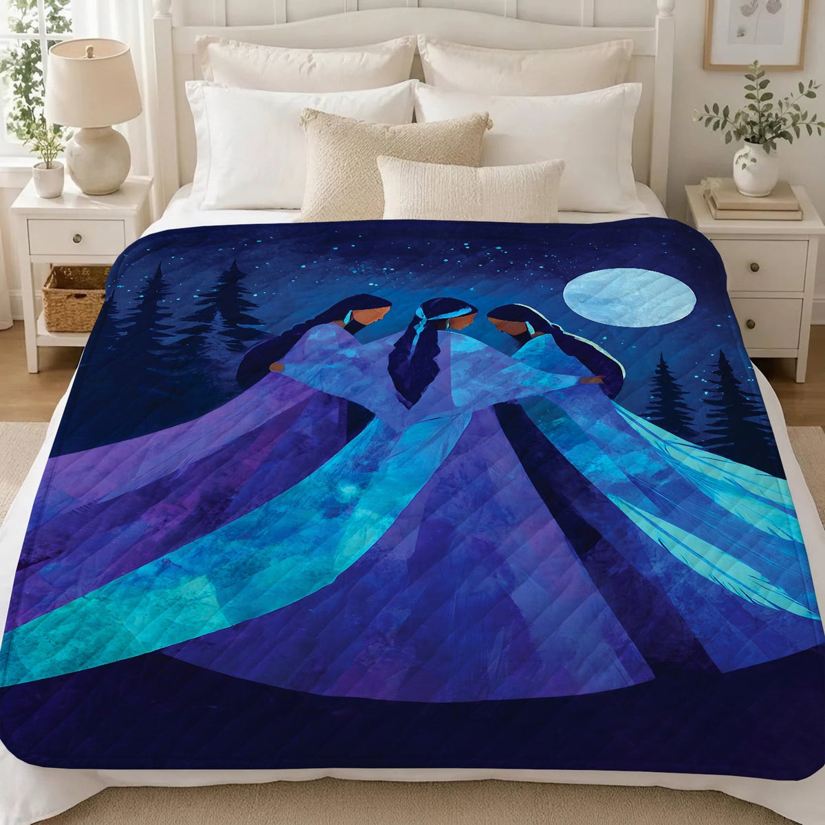 Sisters of the Moon Spirit Personalized Premium Blanket