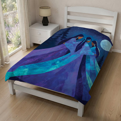 Sisters of the Moon Spirit Personalized Premium Blanket