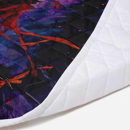 Sacred Dragonfly Woman Personalized Premium Blanket