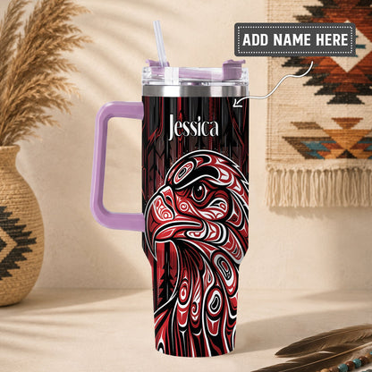 Red Eagle Guardian Personalized Tumbler
