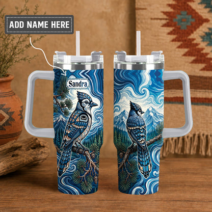 Blue Jay Wilderness Personalized Tumbler