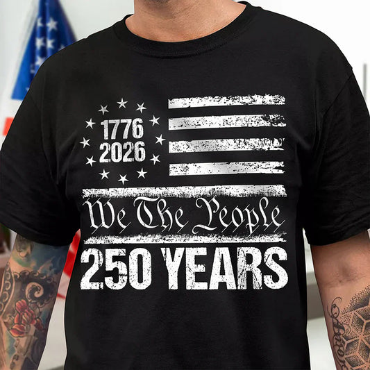 250 Years USA 250th Birthday 1776-2026 Eagle Flag Dark Shirt