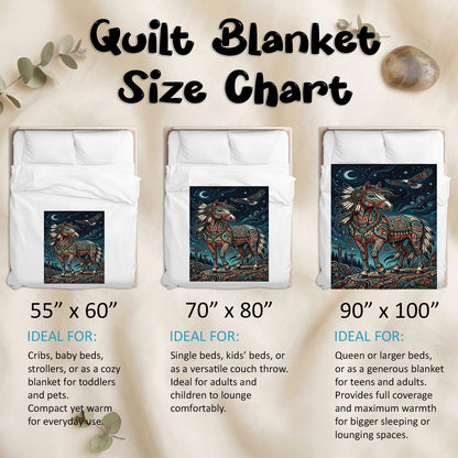 Moonlit Horse Legacy Personalized Premium Blanket