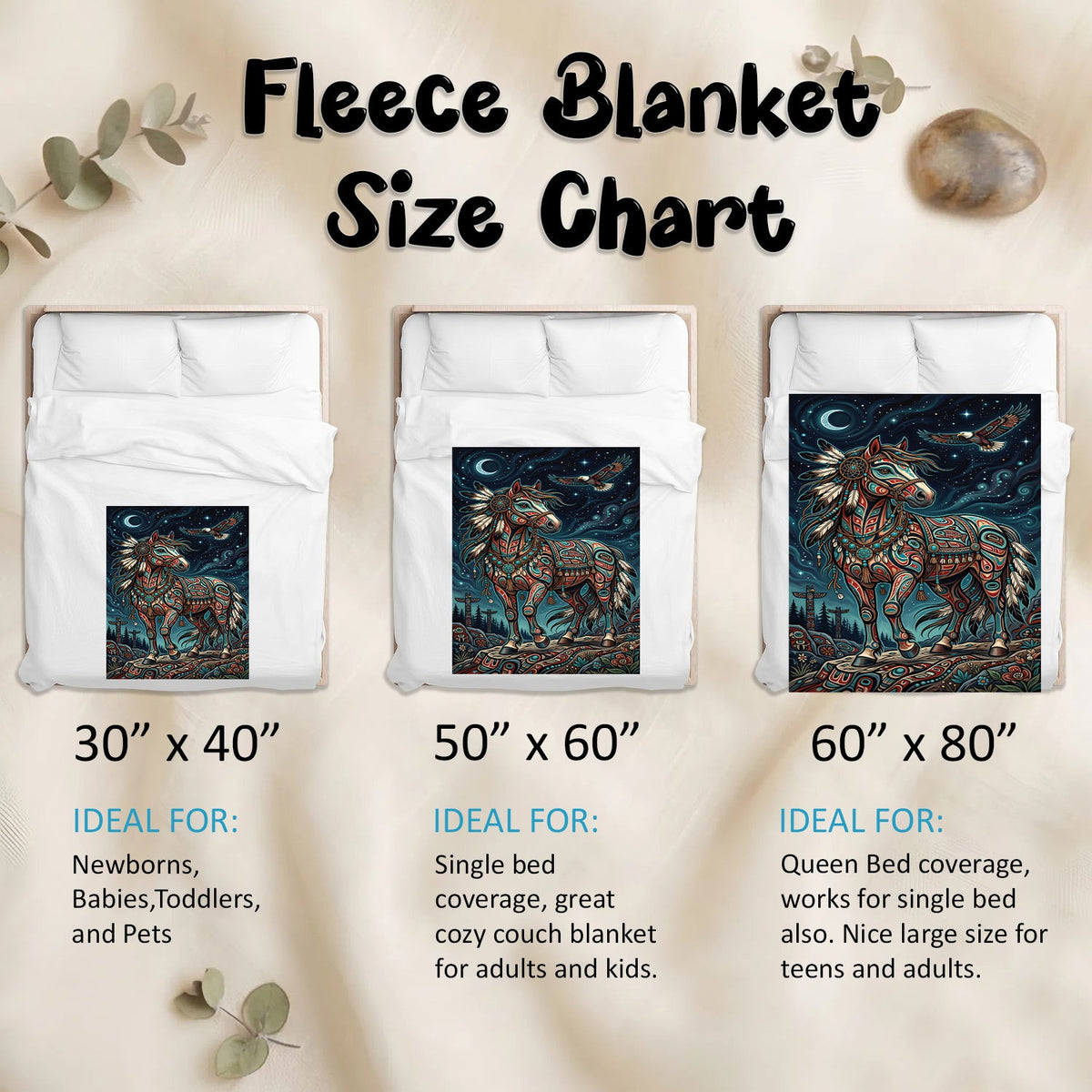 Moonlit Horse Legacy Personalized Premium Blanket