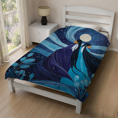 Moonlit Sisters Spirit Personalized Premium Blanket