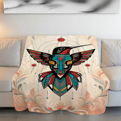 Celestial Hummingbird Legacy Personalized Premium Blanket