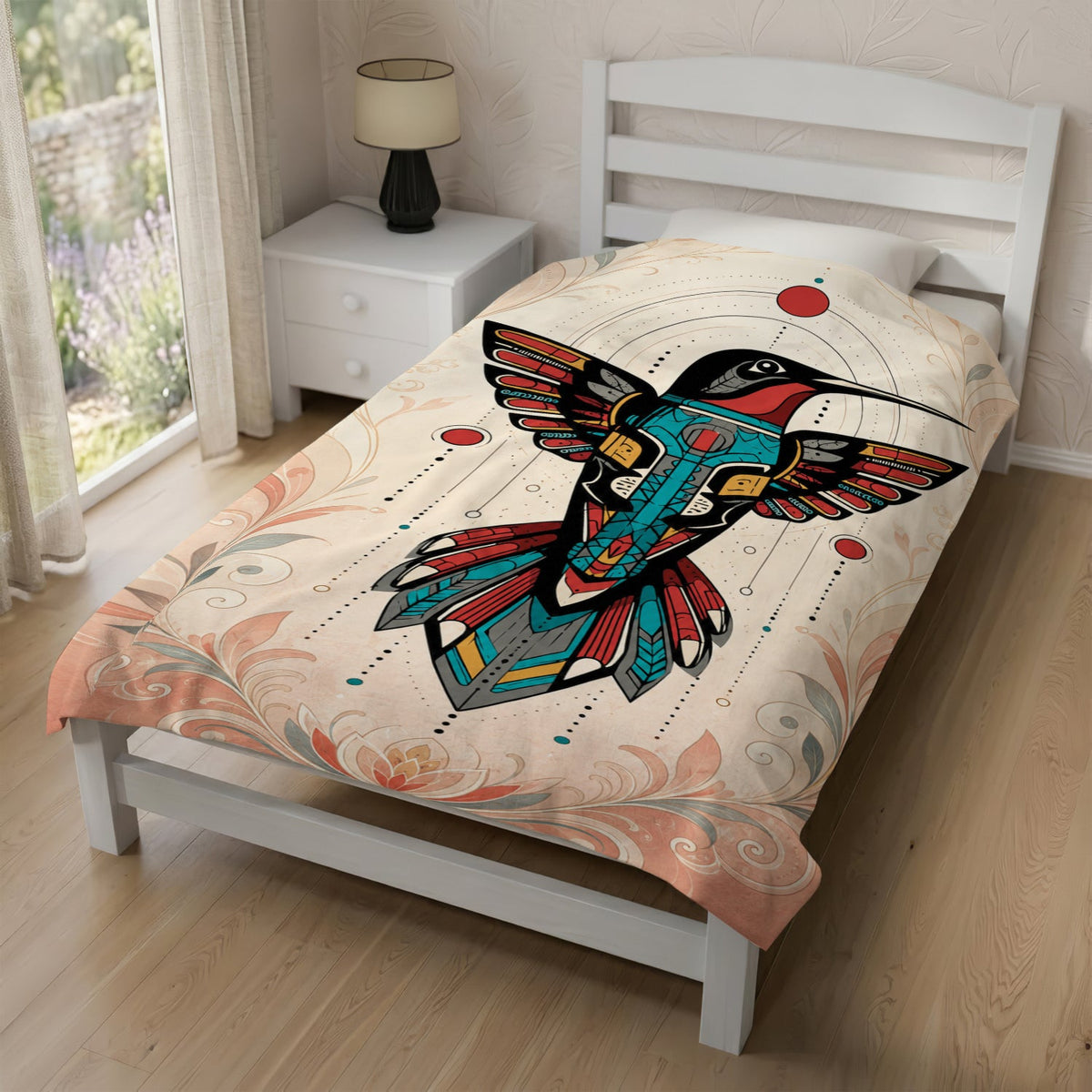 Celestial Hummingbird Legacy Personalized Premium Blanket