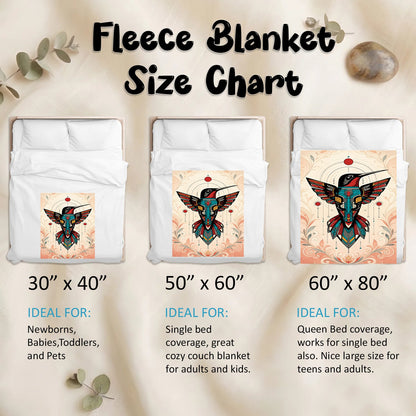 Celestial Hummingbird Legacy Personalized Premium Blanket