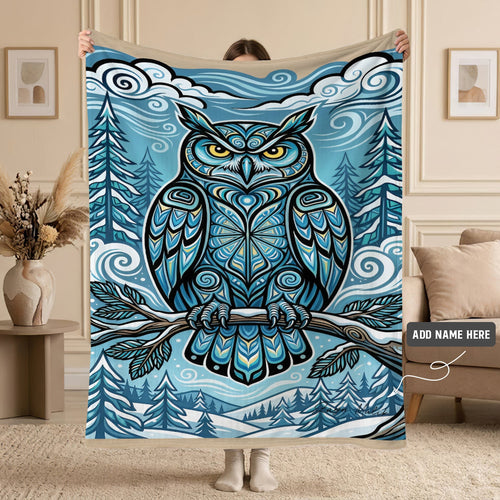 Owl Legacy Personalized Premium Blanket