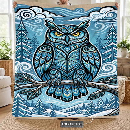 Owl Legacy Personalized Premium Blanket
