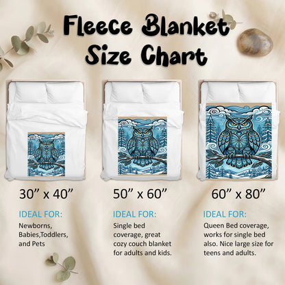 Owl Legacy Personalized Premium Blanket