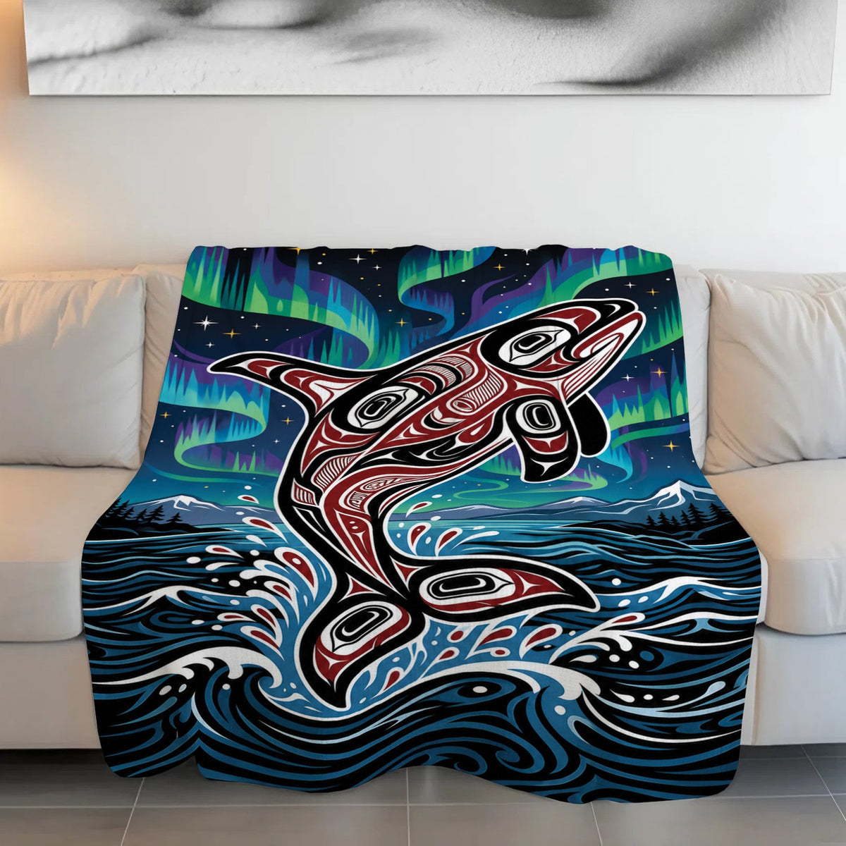 Aurora Orca Heritage Personalized Premium Blanket