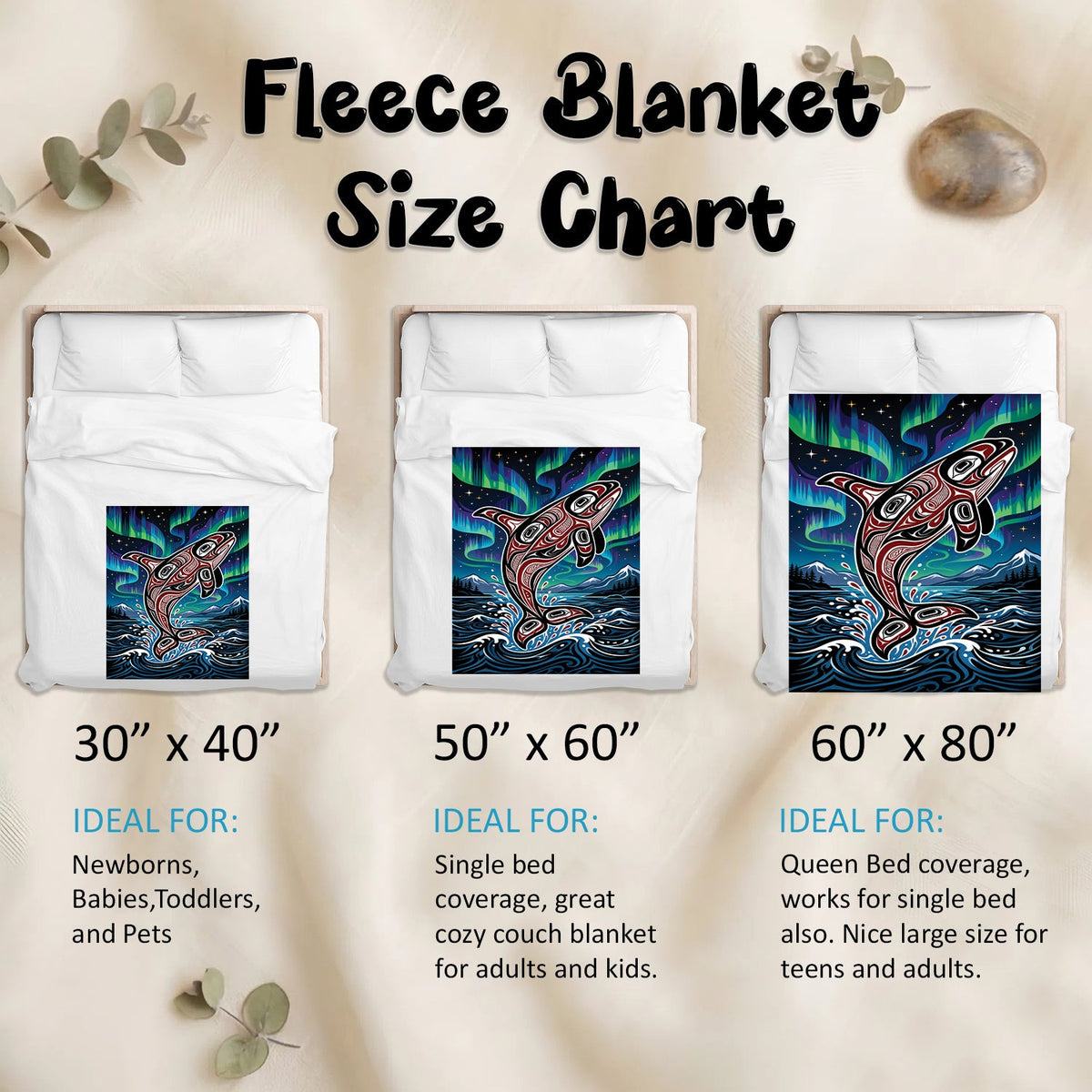 Aurora Orca Heritage Personalized Premium Blanket