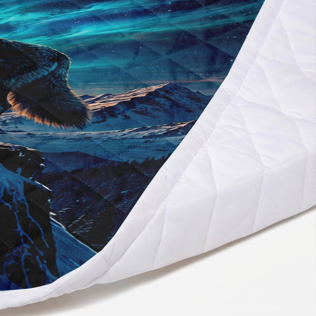 Celestial Wolf Howl Personalized Premium Blanket
