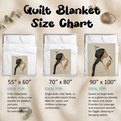 Hummingbird Gentle Muse Personalized Premium Blanket