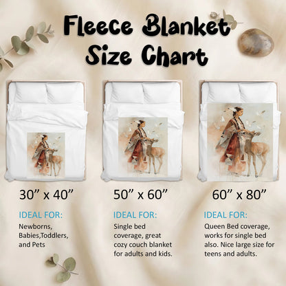 White Deer Heritage Personalized Premium Blanket