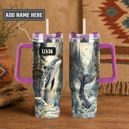 Orca Ocean Majesty Personalized Tumbler