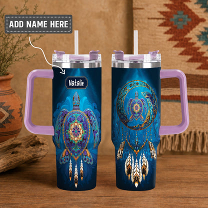 Turtle Dreamcatcher Harmony Personalized Tumbler