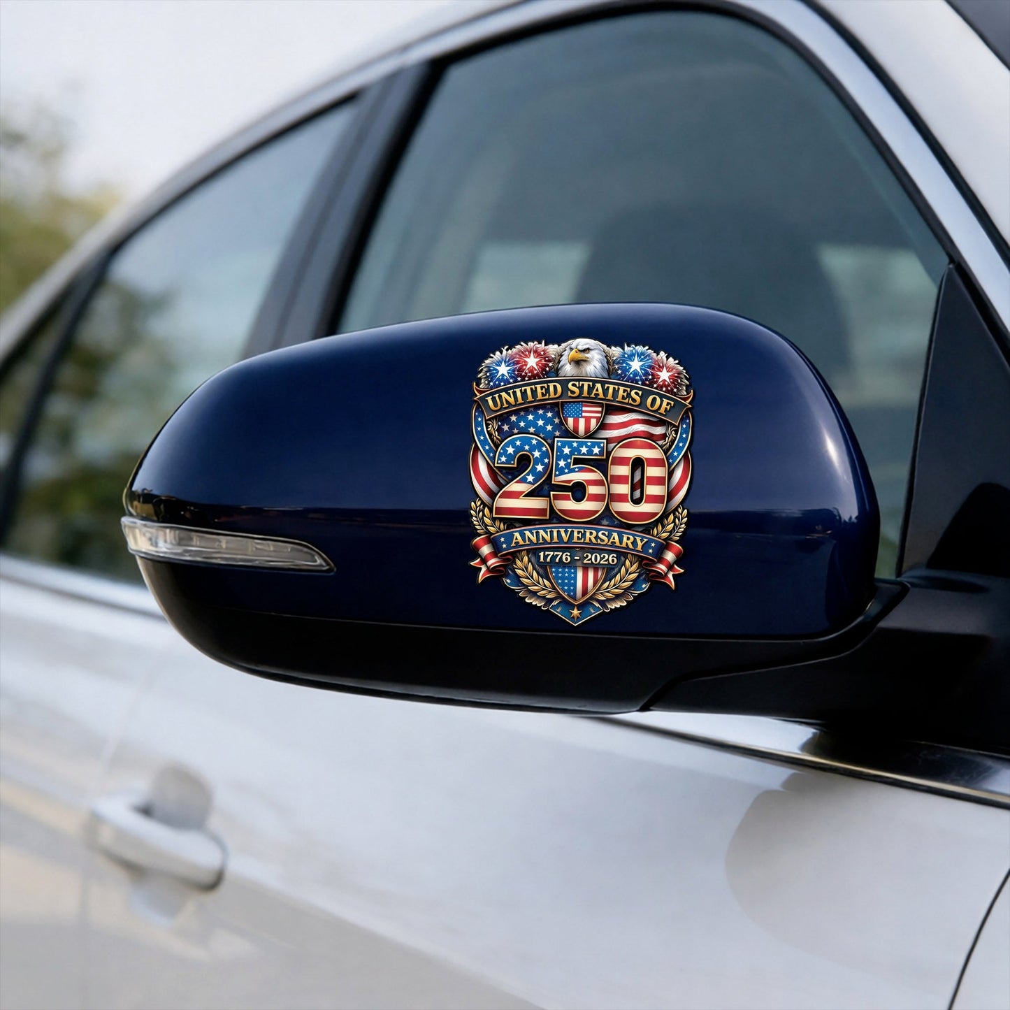 USA 250th Anniversary Eagle Decal – American Flag 1776-2026 Patriot Sticker for Car