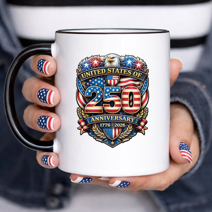 USA 250th Anniversary Eagle Decal – American Flag 1776-2026 Patriot Sticker for Car