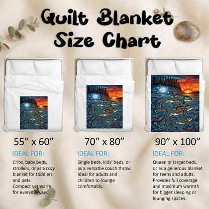 Moonlit Orca Journey Personalized Premium Blanket