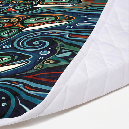 Moonlit Orca Journey Personalized Premium Blanket