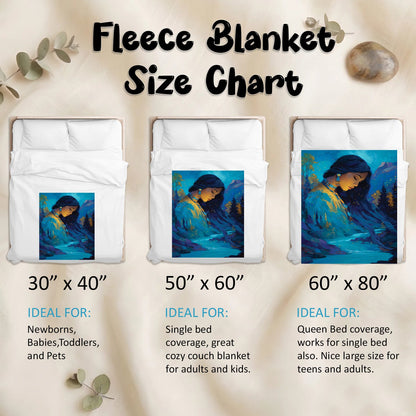 Turquoise Woman Grace Personalized Premium Blanket