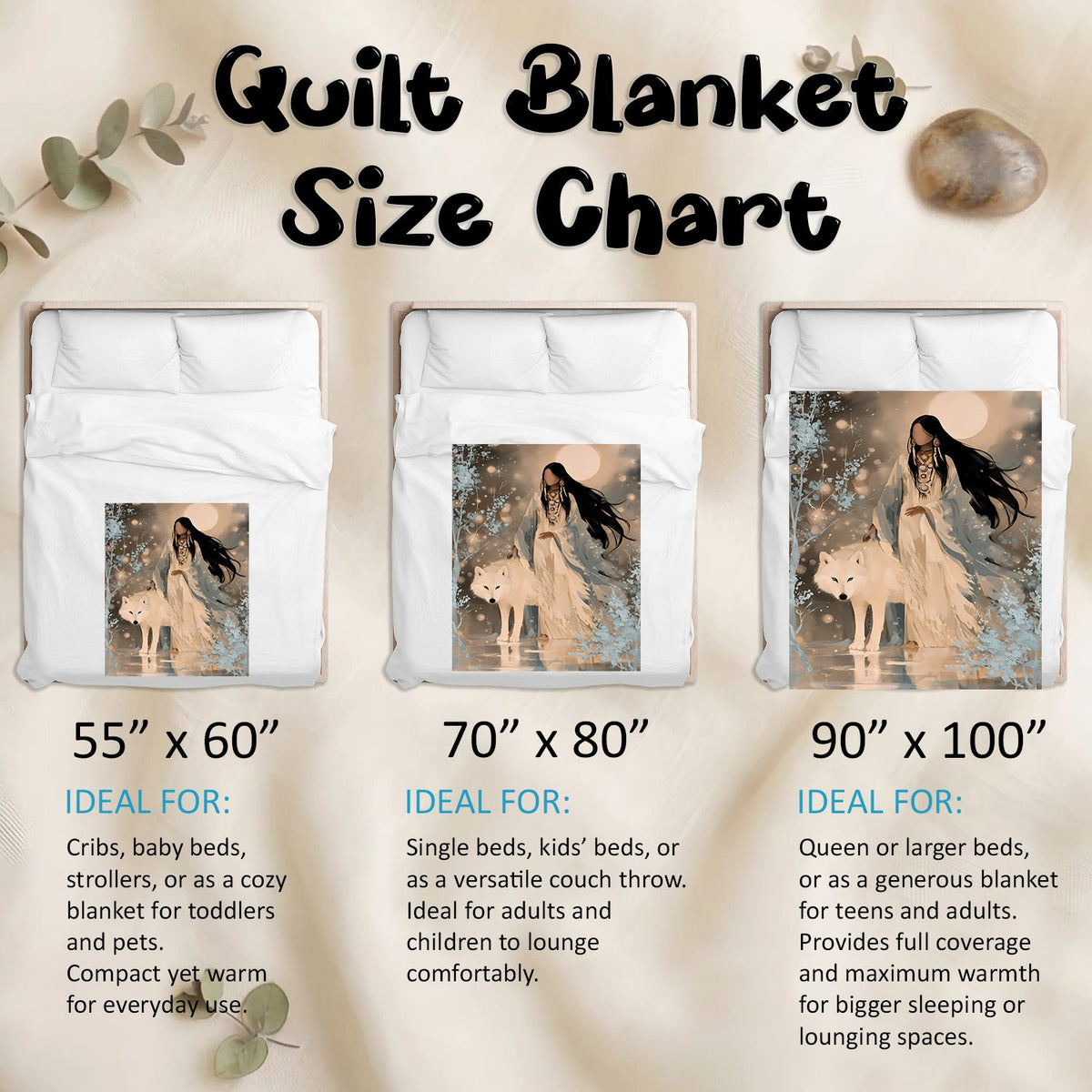 Silver Frost Woman Personalized Premium Blanket