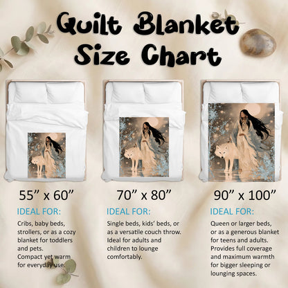 Silver Frost Woman Personalized Premium Blanket