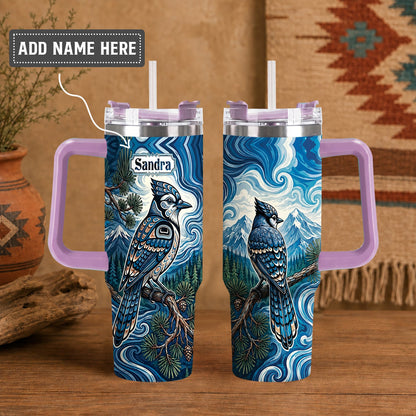 Blue Jay Wilderness Personalized Tumbler