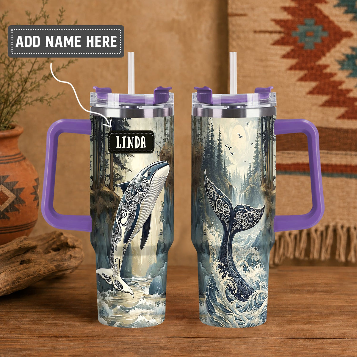 Orca Ocean Majesty Personalized Tumbler