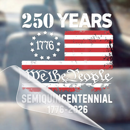 LIMITED TIME OFFER - Faith Family USA Eagle Cross Decal – 250th Anniversary 1776-2026