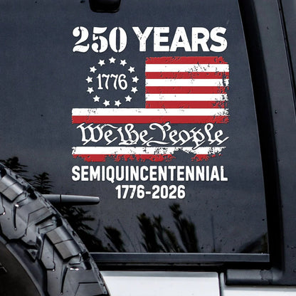 LIMITED TIME OFFER - Faith Family USA Eagle Cross Decal – 250th Anniversary 1776-2026