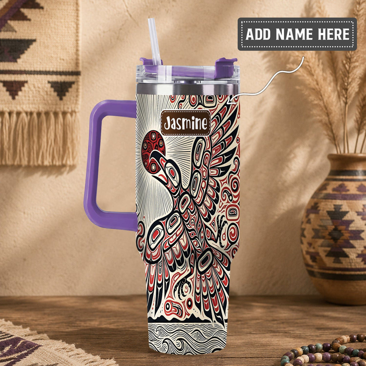 Eagle Sun Flight Personalized Tumbler