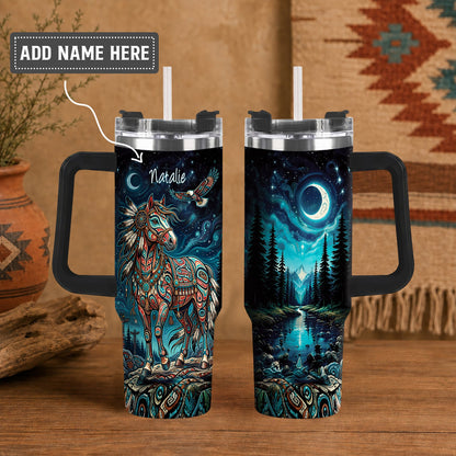 Mystic Horse Spirit Personalized Tumbler