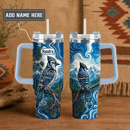 Blue Jay Wilderness Personalized Tumbler