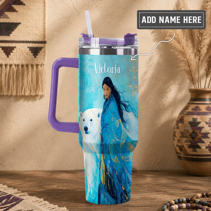 Arctic Woman Grace Personalized Tumbler