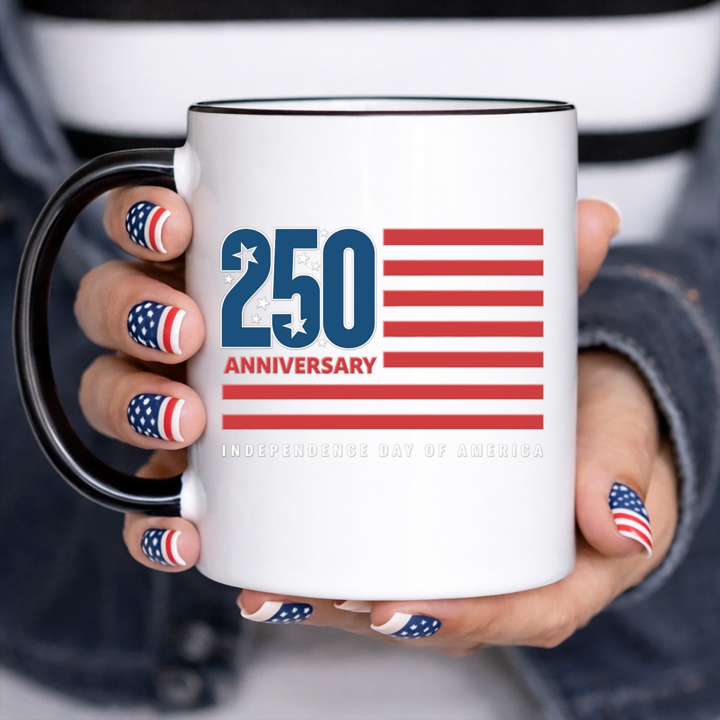 250th Anniversary Independence Day Decal American Flag Patriotic USA Car Sticker