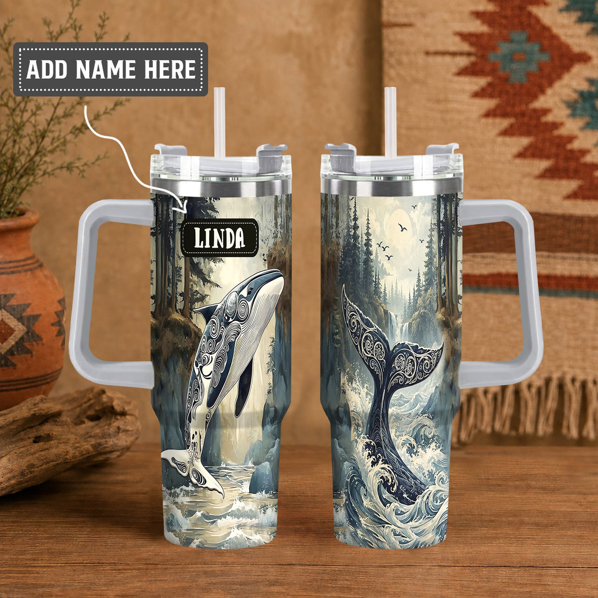 Orca Ocean Majesty Personalized Tumbler