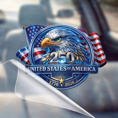 USA 250th Anniversary Eagle Decal – United States of America 1776–2026 Patriotic Sticker