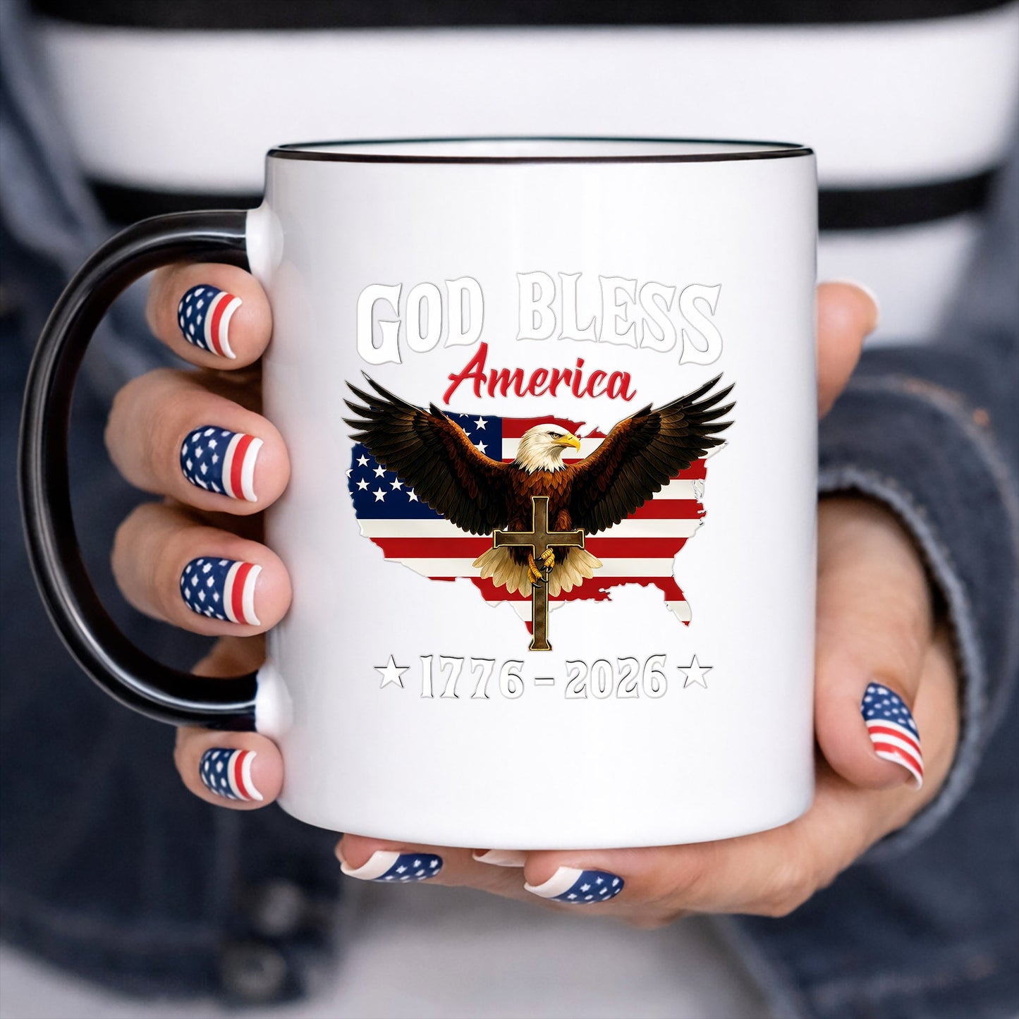 🔥 LIMITED TIME OFFER - God Bless America 250th Anniversary Decal, Christian Eagle Patriotic