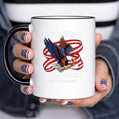 America 250th Anniversary Decal, Eagle Patriotic 1776 2026 Car Sticker